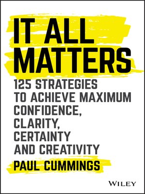 cover image of It All Matters